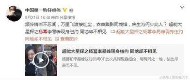 杨幂卓伟最新爆料,揭秘娱乐圈惊人内幕
