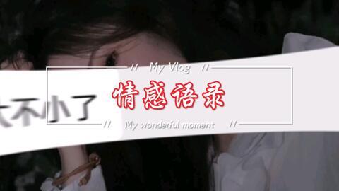 情感语录爆料视频